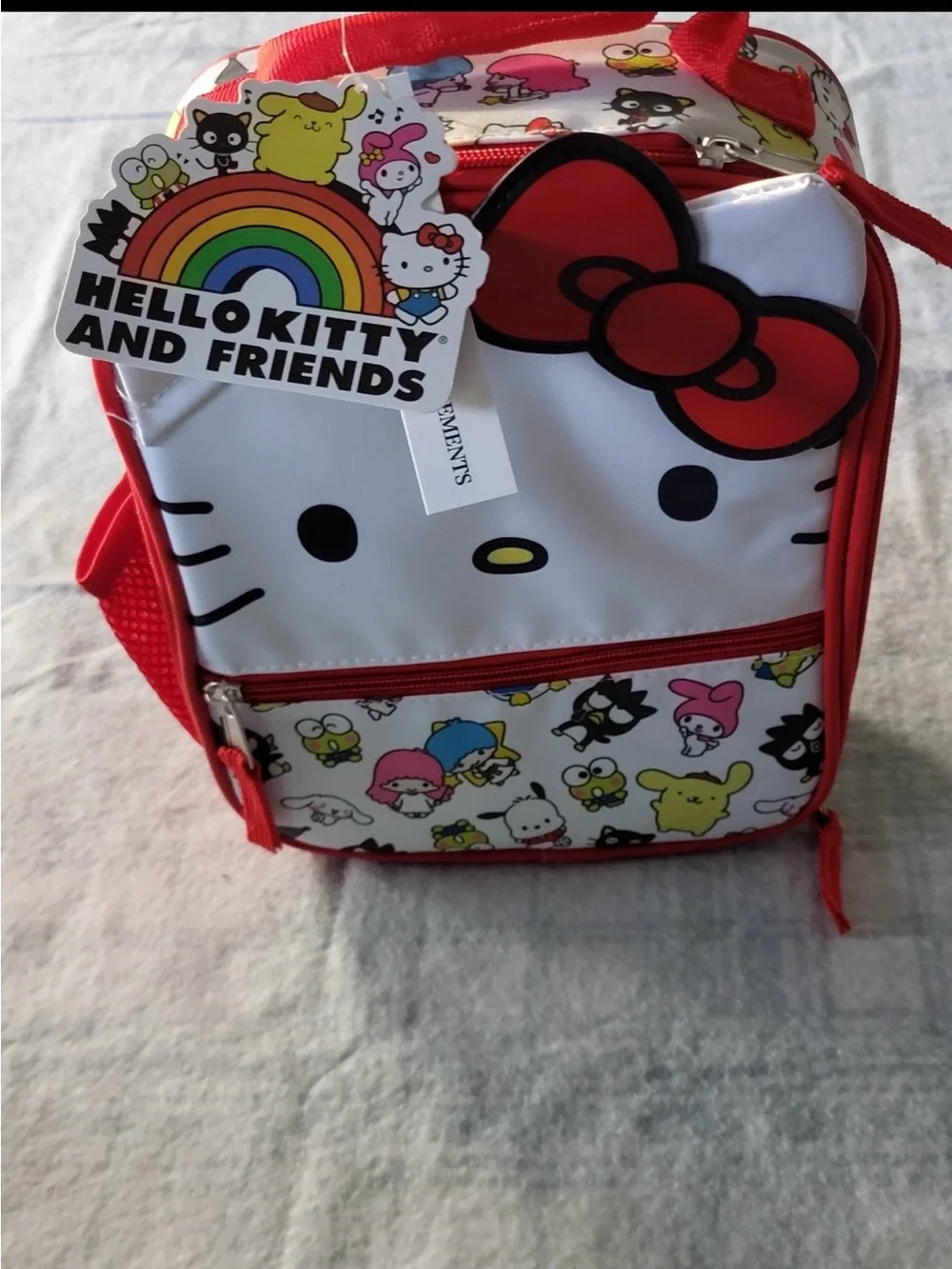 Sanrio Hello Kitty and Friends Insulated Lunch Bag NWT Red Bow